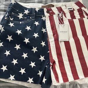 Judy Blue Stars and Stripes Denim Shorts